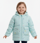 XGZZX GIRLS HEART PRINTED DOUBLE POCKET JACKET - Smgarment's